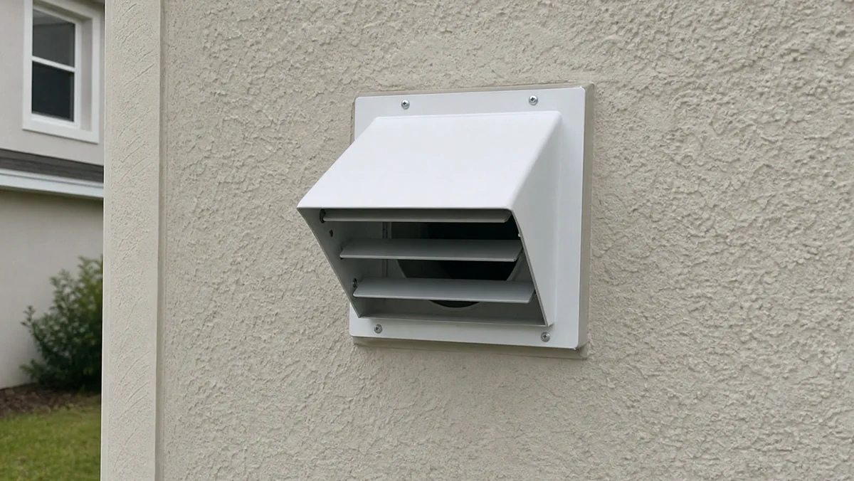 Finished dryer vent airflow check after cleaning on an Orlando home